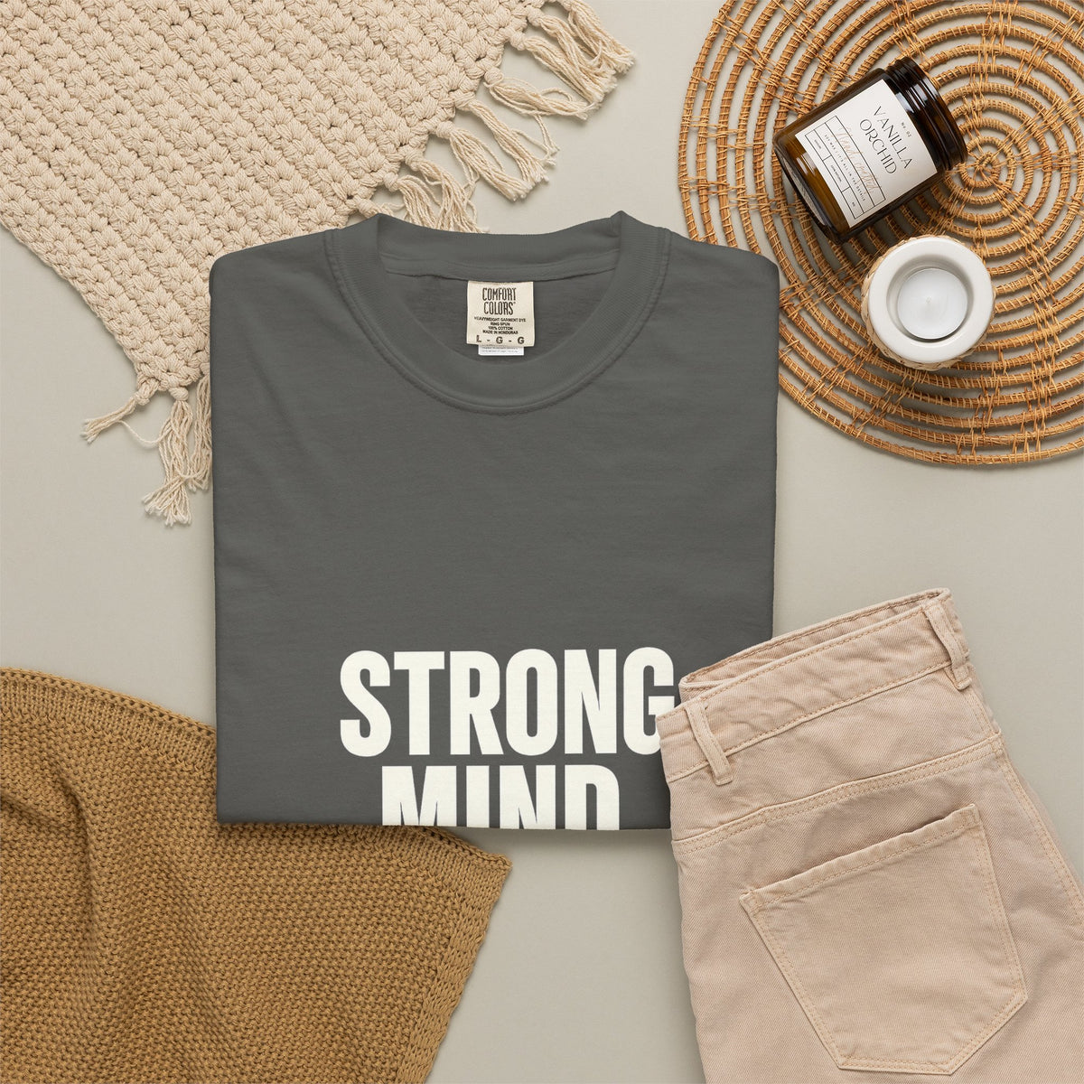 Strong Mind Strong Life Tee — Motivational Graphic T-Shirt