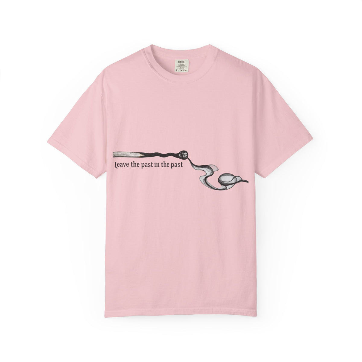 T-Shirt — Minimal Smoking Pipe Graphic “Leave the Past in the Past”