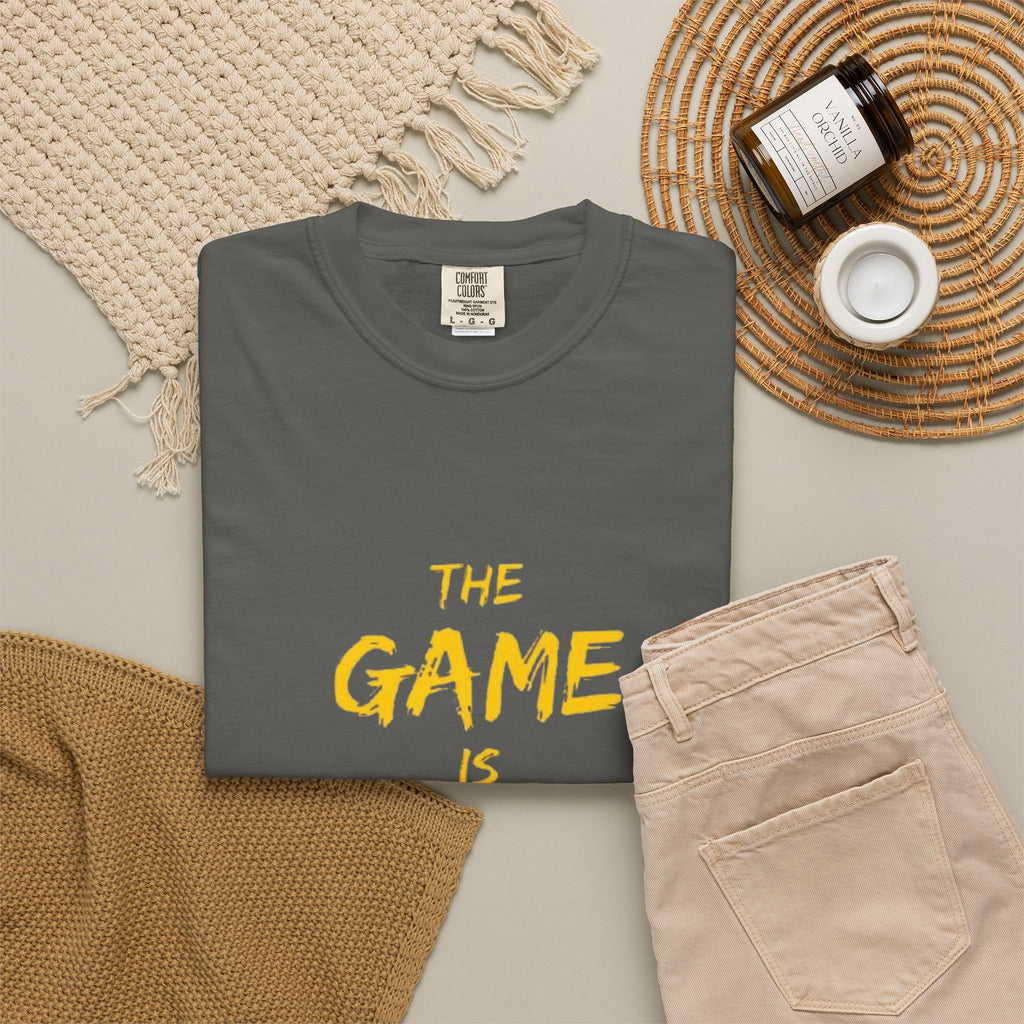 T-Shirt — “The Game Is Not Over” Motivational Graphic Tee