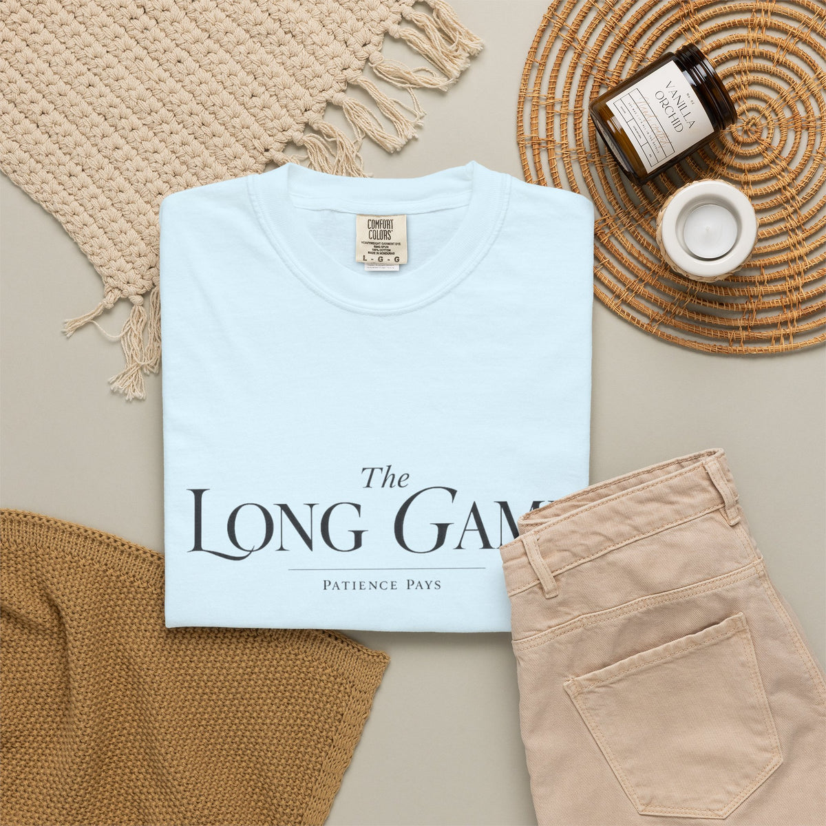 The Long Game T-Shirt — Minimalist Script Tee