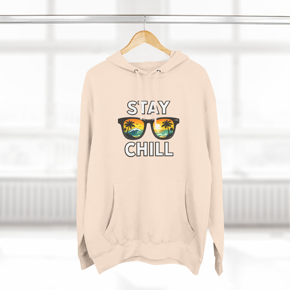 Stay Chill Sunglasses Hoodie — Casual Beach Vibe Pullover