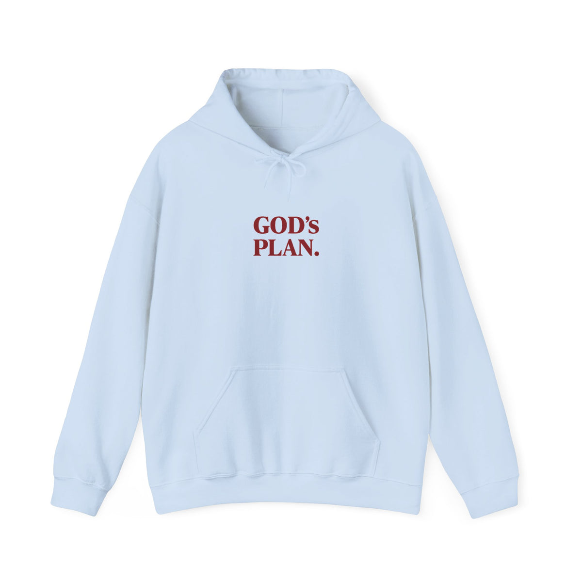 God's Plan Hoodie — Faith-Inspired White Pullover