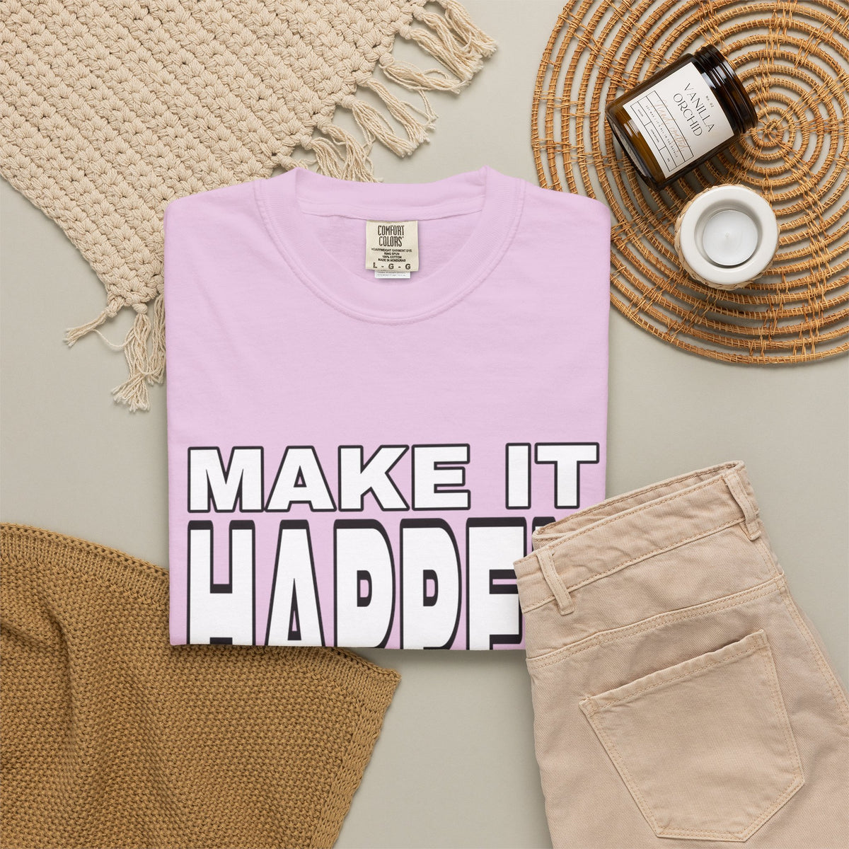 Make It Happen T-Shirt – Motivational Graphic Tee