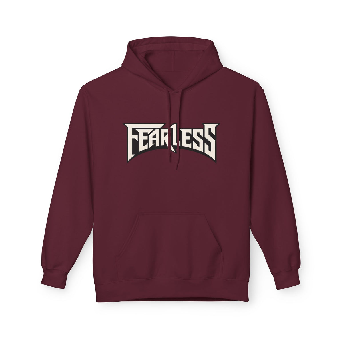 Fearless Graphic Hoodie — Bold Retro Logo Pullover