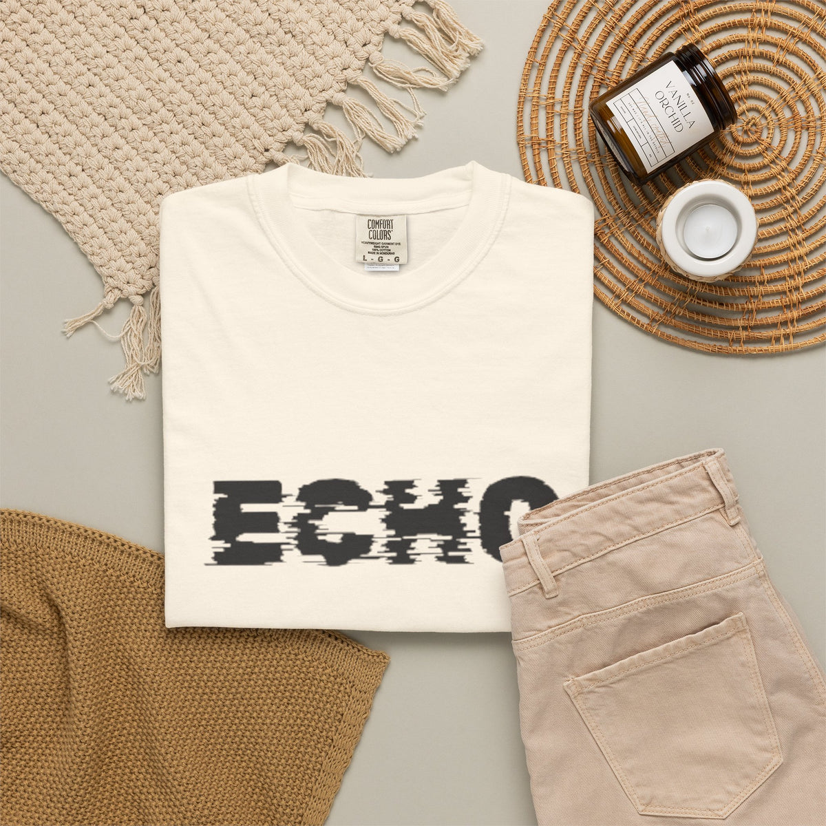 Echo Distorted Logo T-Shirt