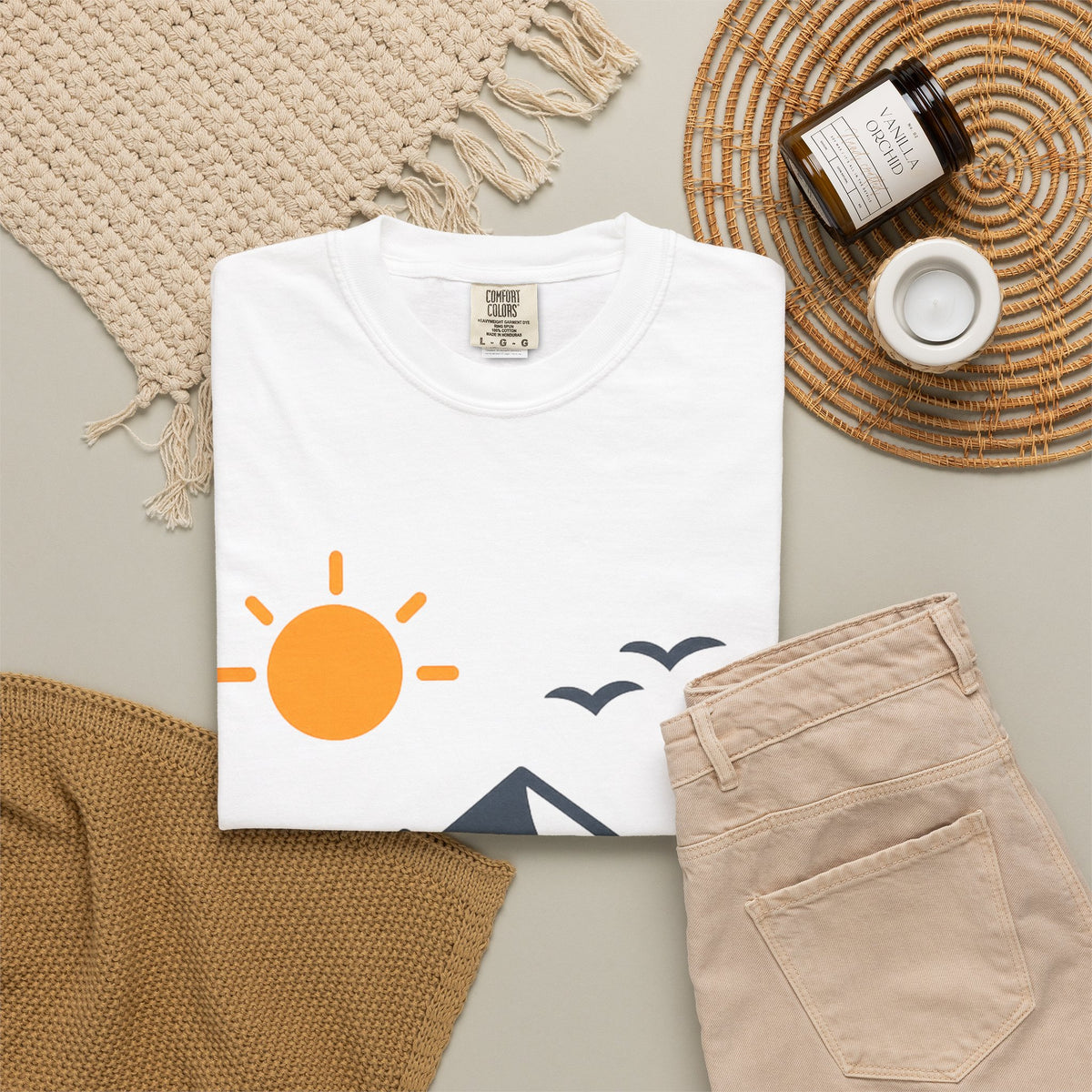 Mountain Sunrise T-Shirt — Scenic Outdoor Graphic Tee