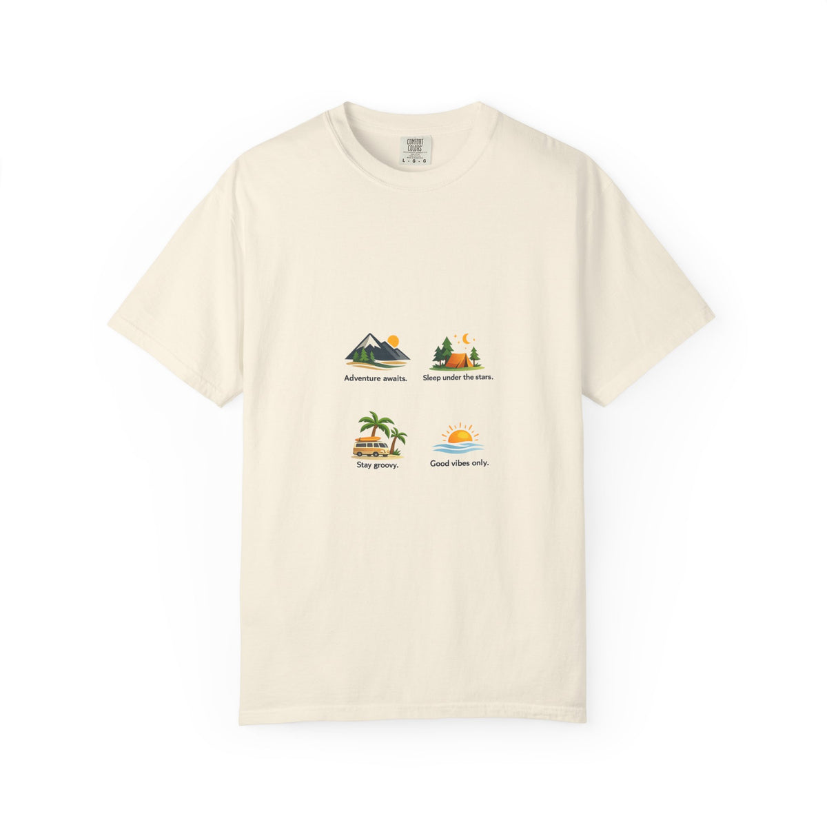 Vintage Surf Van T-Shirt – "Stay Groovy" Retro Beach Tee