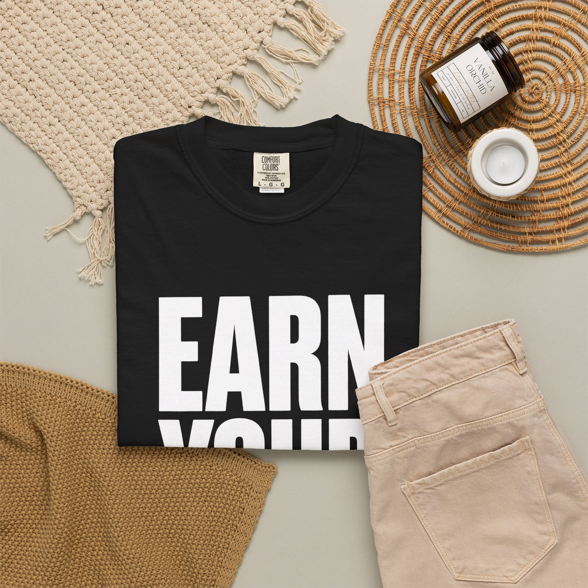 Earn Your Future T-Shirt — Motivational Graphic Tee for Goal-Getters