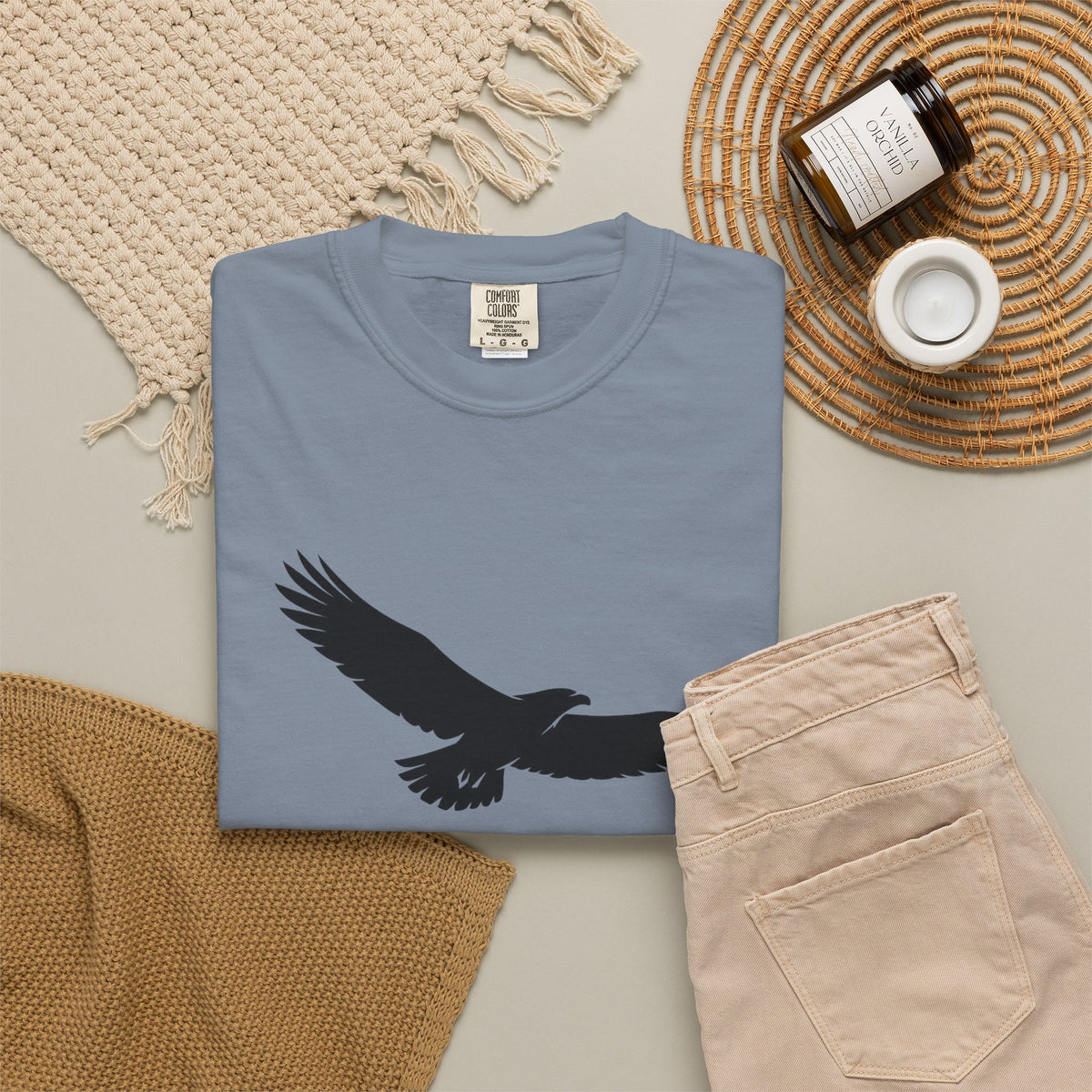 Rise Above Eagle T-Shirt — Inspirational Eagle Graphic Tee