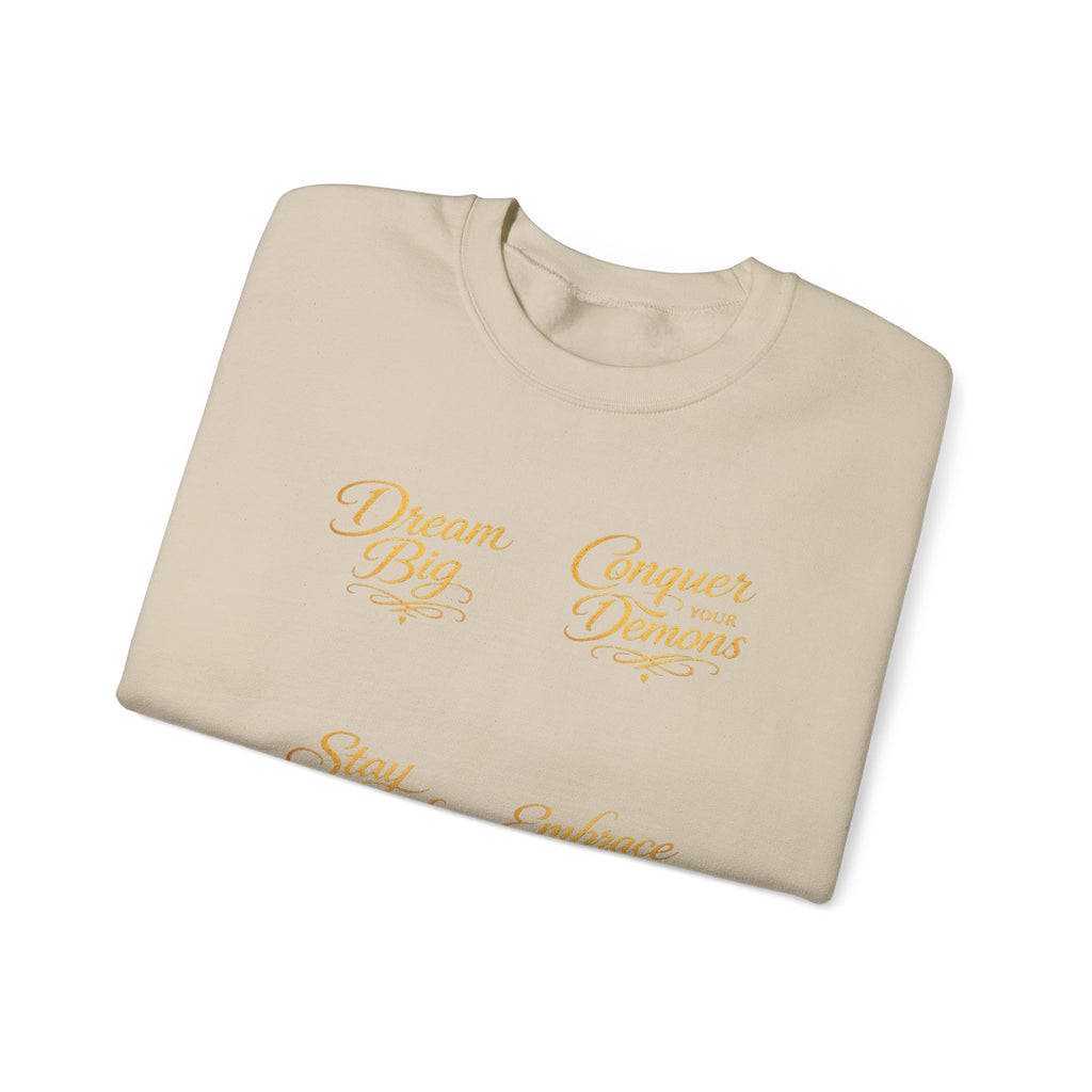 Embrace the Pain Crewneck Sweatshirt — Motivational Graphic Pullover