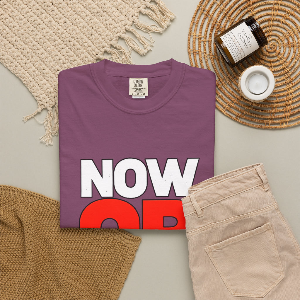 Now Or Never T-Shirt — Motivational Graphic Tee