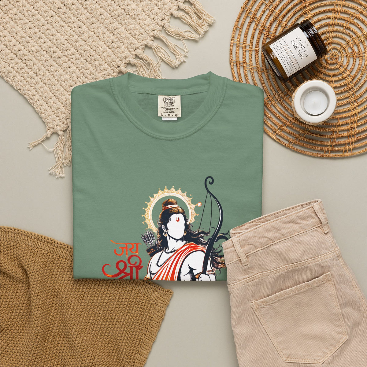 Shri Ram Bow T-Shirt — Jai Shri Ram Devotional Graphic Tee