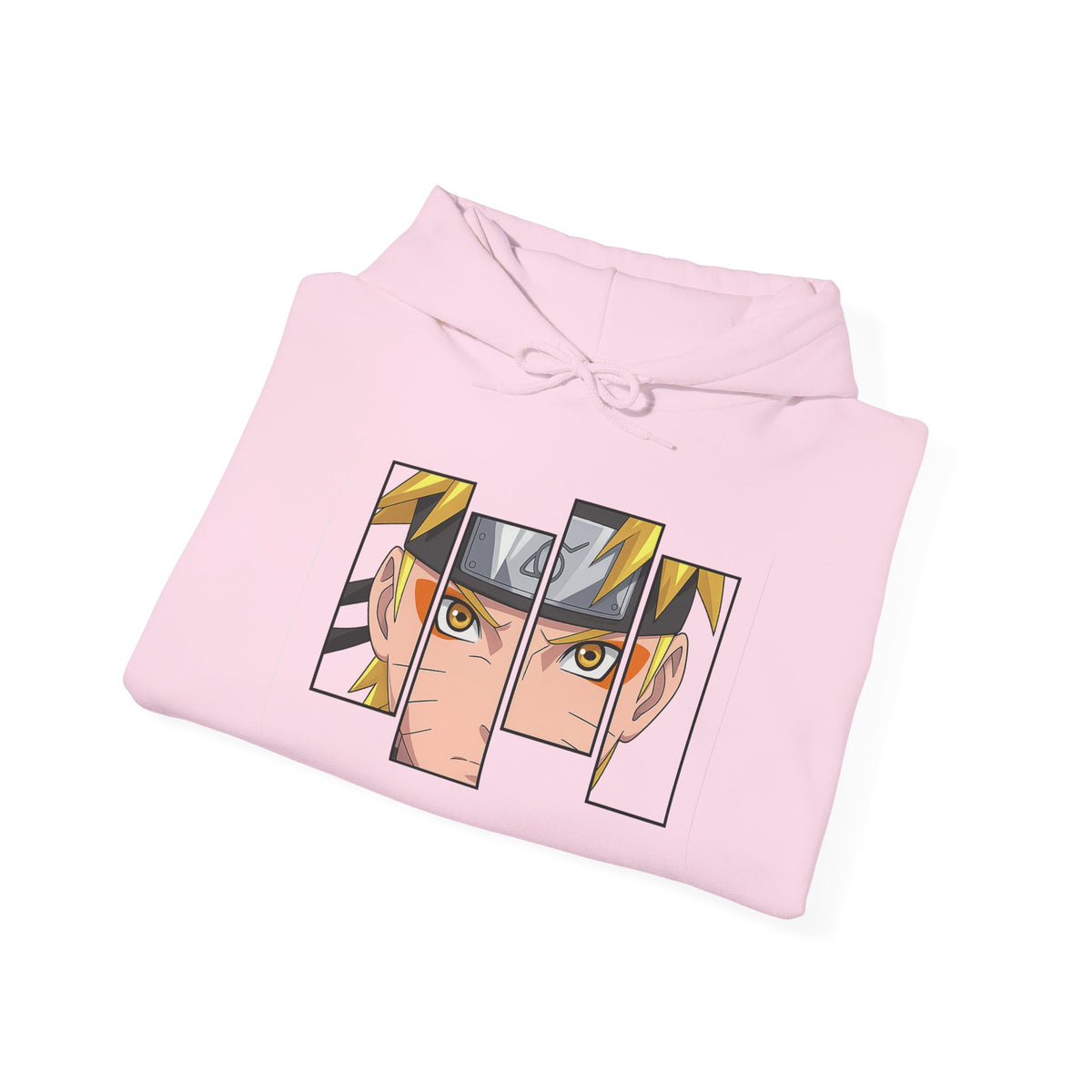 Anime Eyes Split-Panel Hoodie