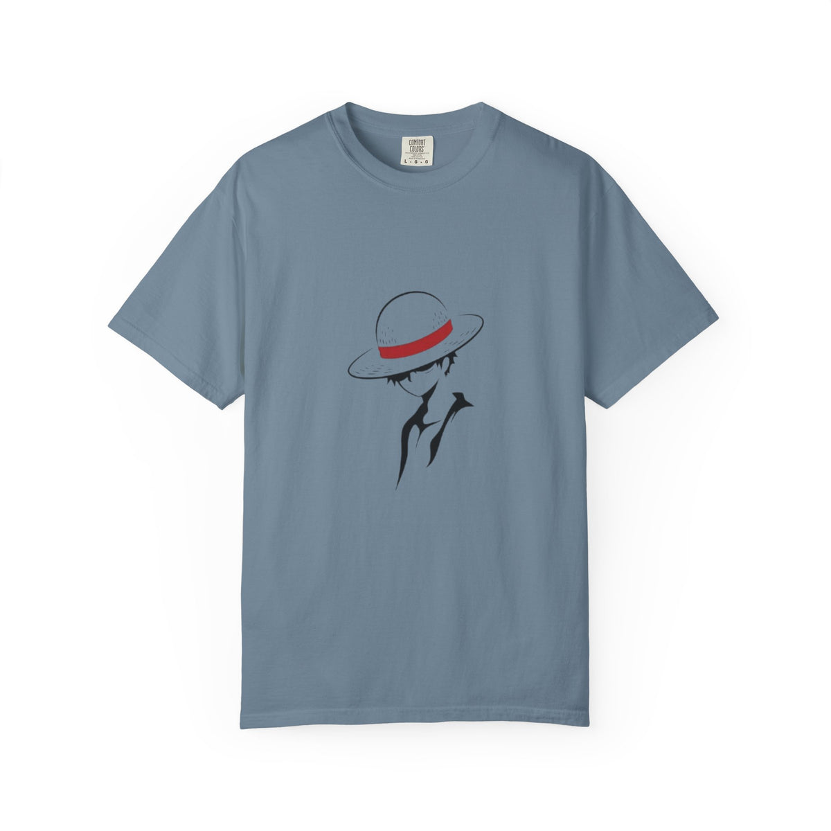 Minimal Straw Hat Silhouette T-Shirt