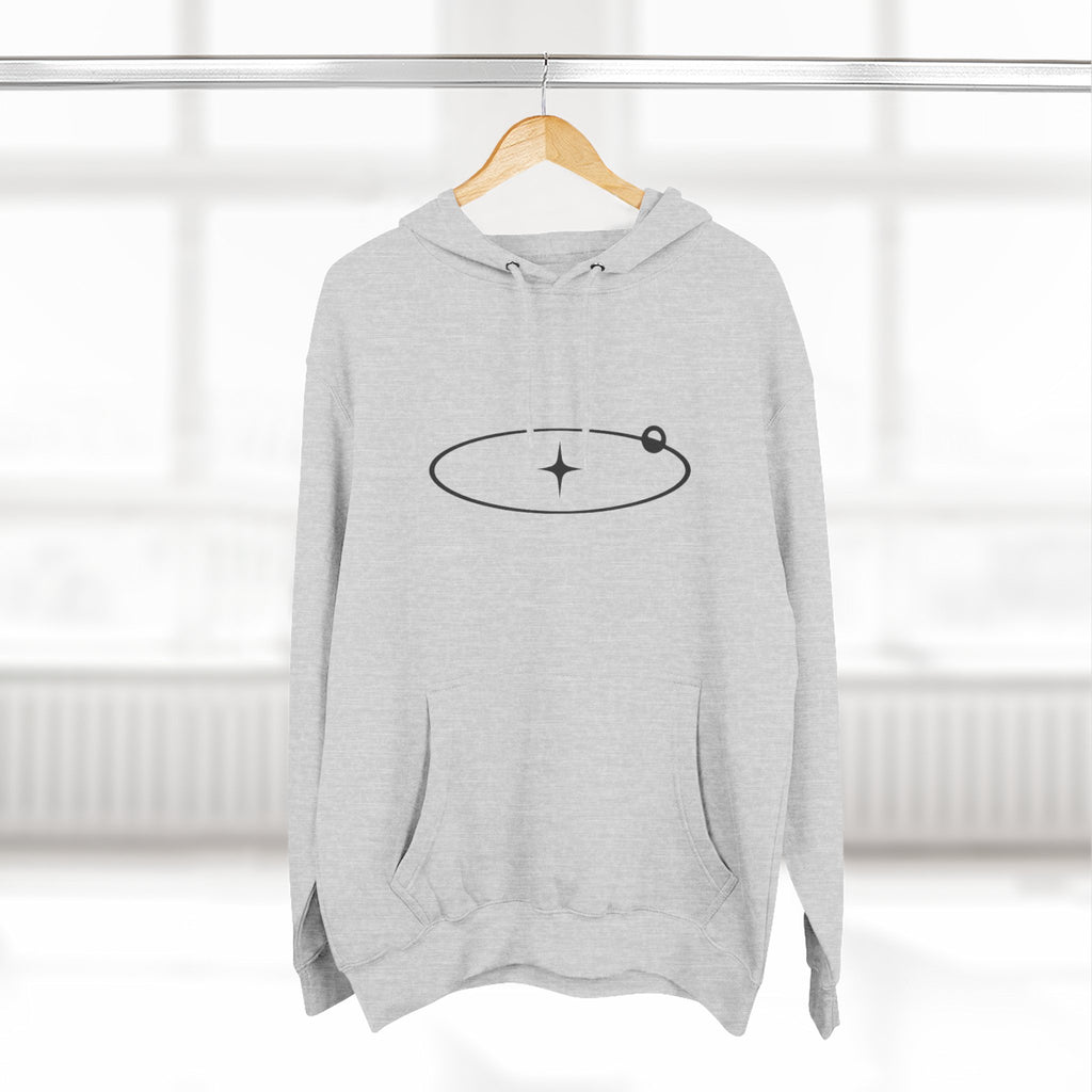 Minimal Orbit Hoodie — Simple Space Graphic Pullover