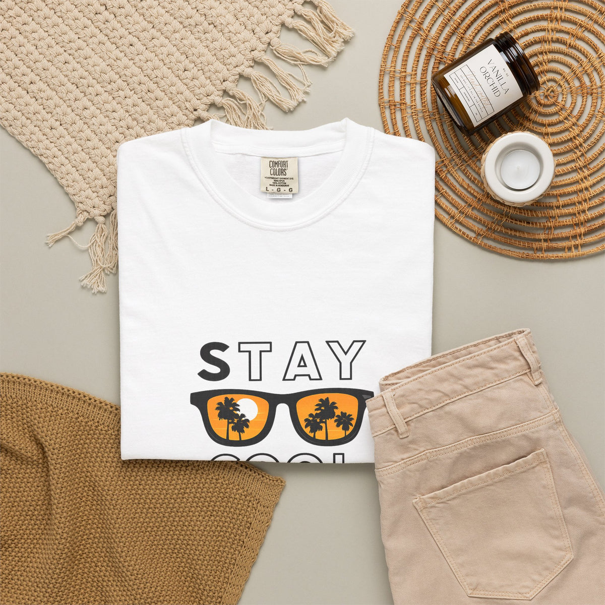 Stay Cool Sunglasses Graphic T-Shirt