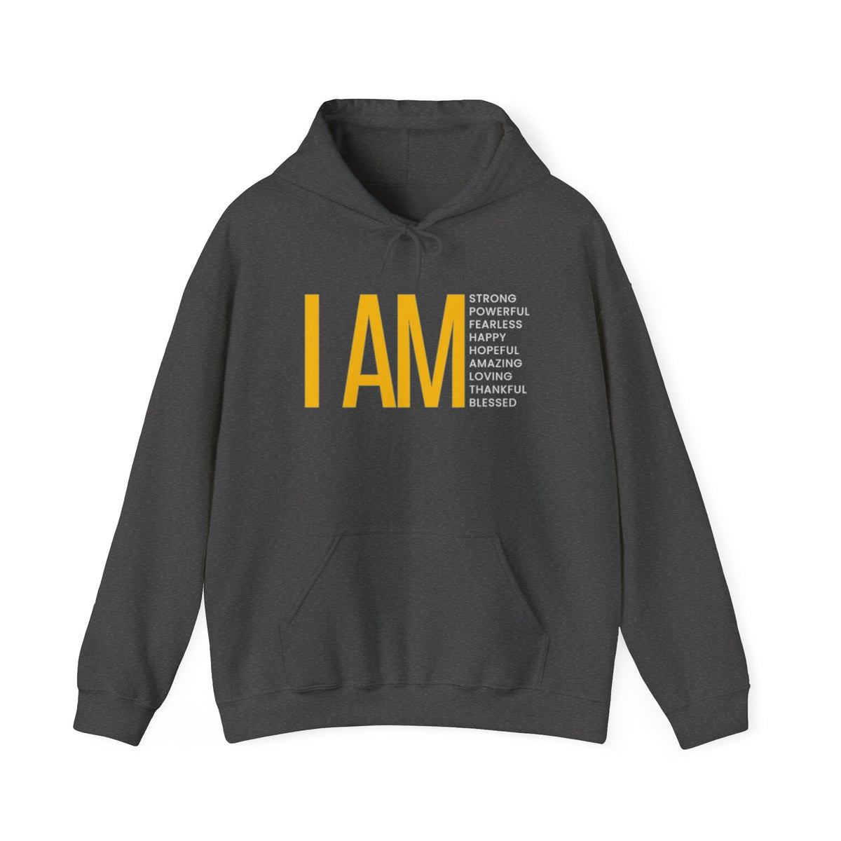 I AM Affirmation Hoodie — Inspirational Self-Love Sweatshirt