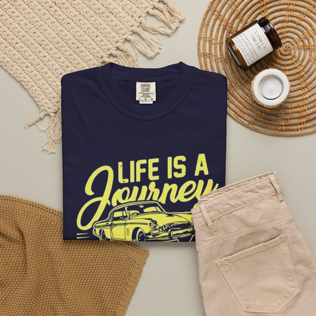 Enjoy The Ride T-Shirt — 'Life Is A Journey' Vintage Car Tee