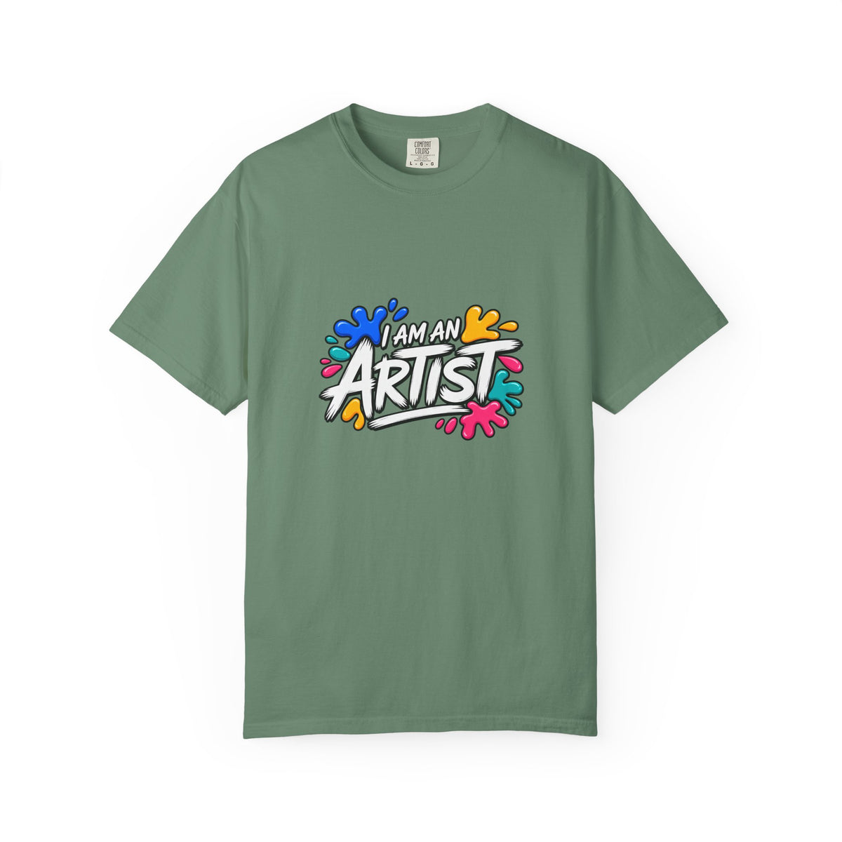 Artist T‑Shirt — "Human Artist" Colorful Paint Splash Graphic Tee