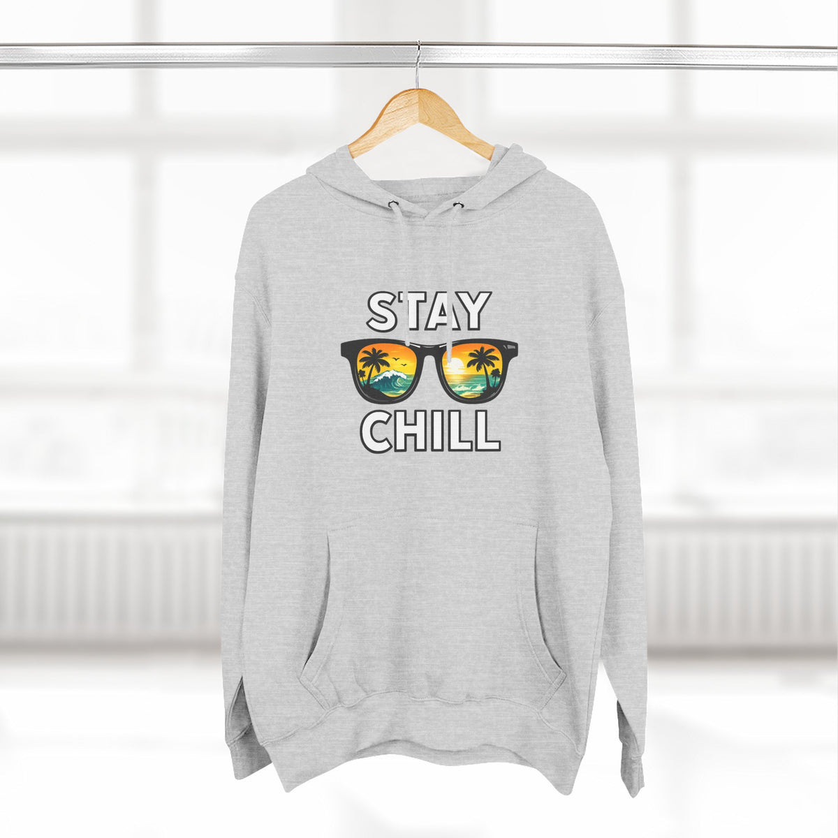 Stay Chill Sunglasses Hoodie — Casual Beach Vibe Pullover