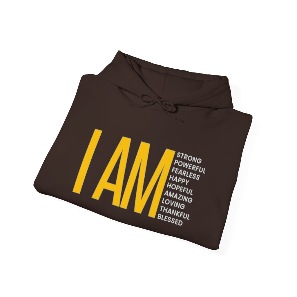 I AM Affirmation Hoodie — Inspirational Self-Love Sweatshirt
