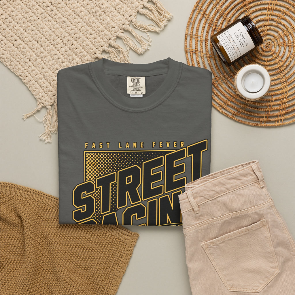 Street Racing Car T-Shirt — Retro Drift Racing Graphic Tee