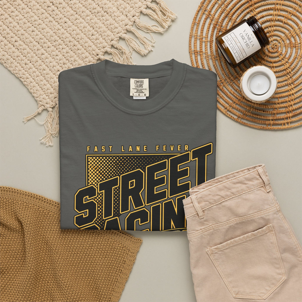 Street Racing Car T-Shirt — Retro Drift Racing Graphic Tee
