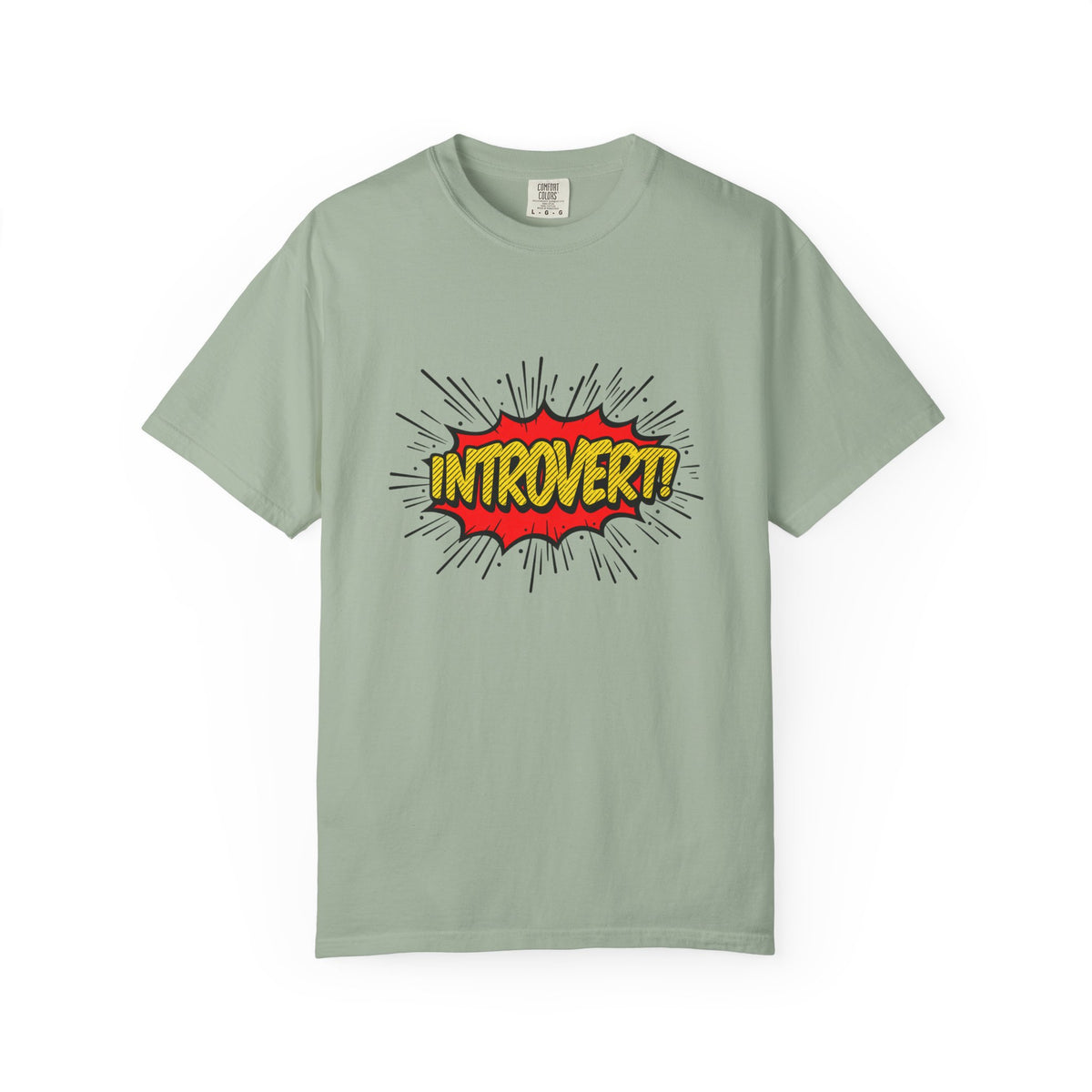 Introvert Comic Pop T-Shirt — Graphic "INTROVERT!" Tee