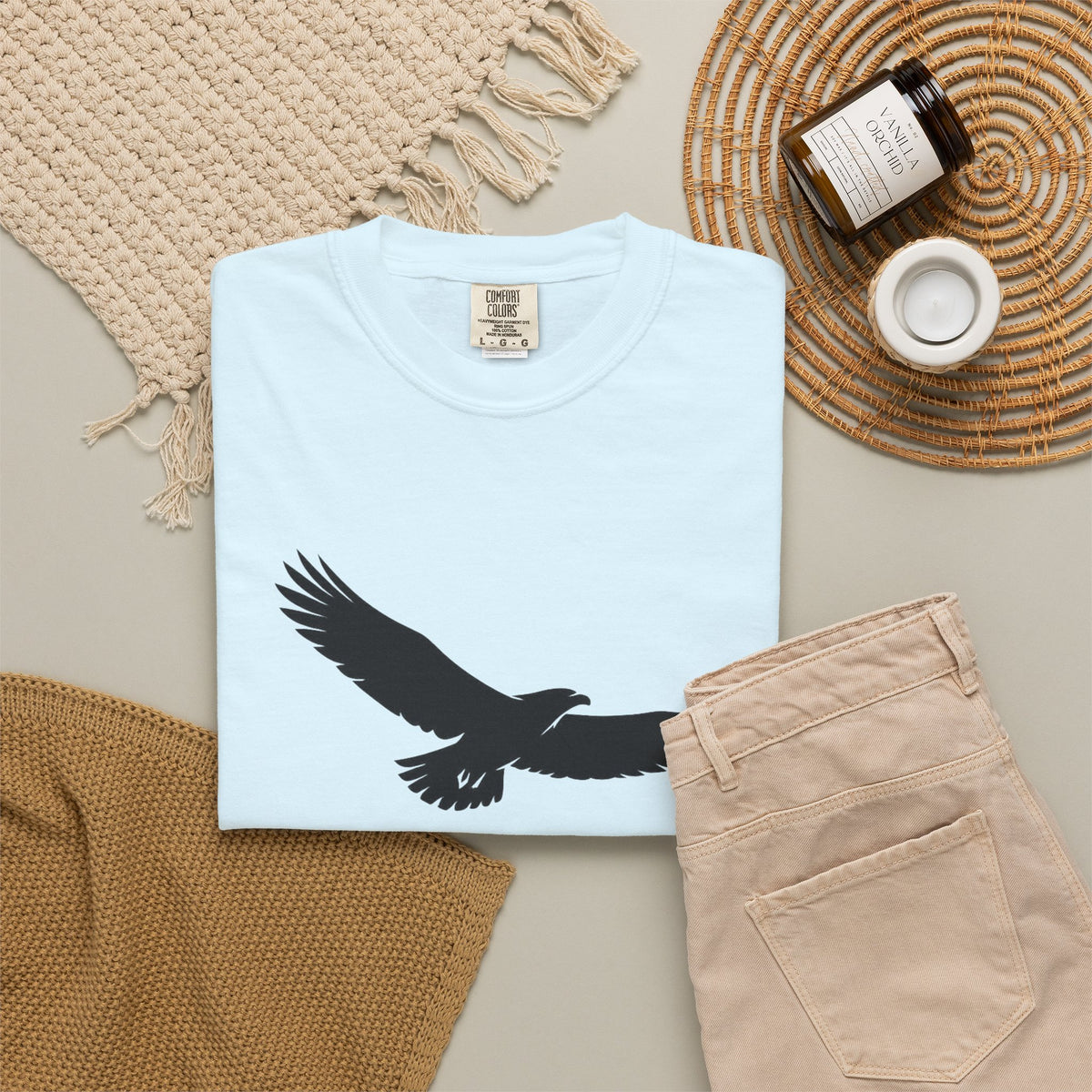 Rise Above Eagle T-Shirt — Inspirational Eagle Graphic Tee