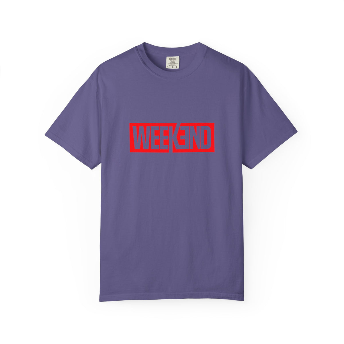 Weekend Box Logo T-Shirt — Retro Red Graphic Tee