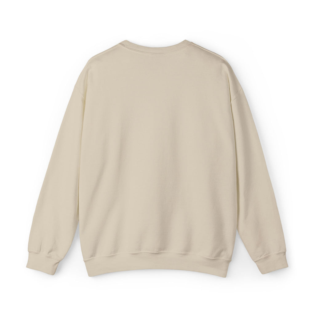 Live In The Moment Crewneck Sweatshirt — Minimal Clock Graphic Embroidered