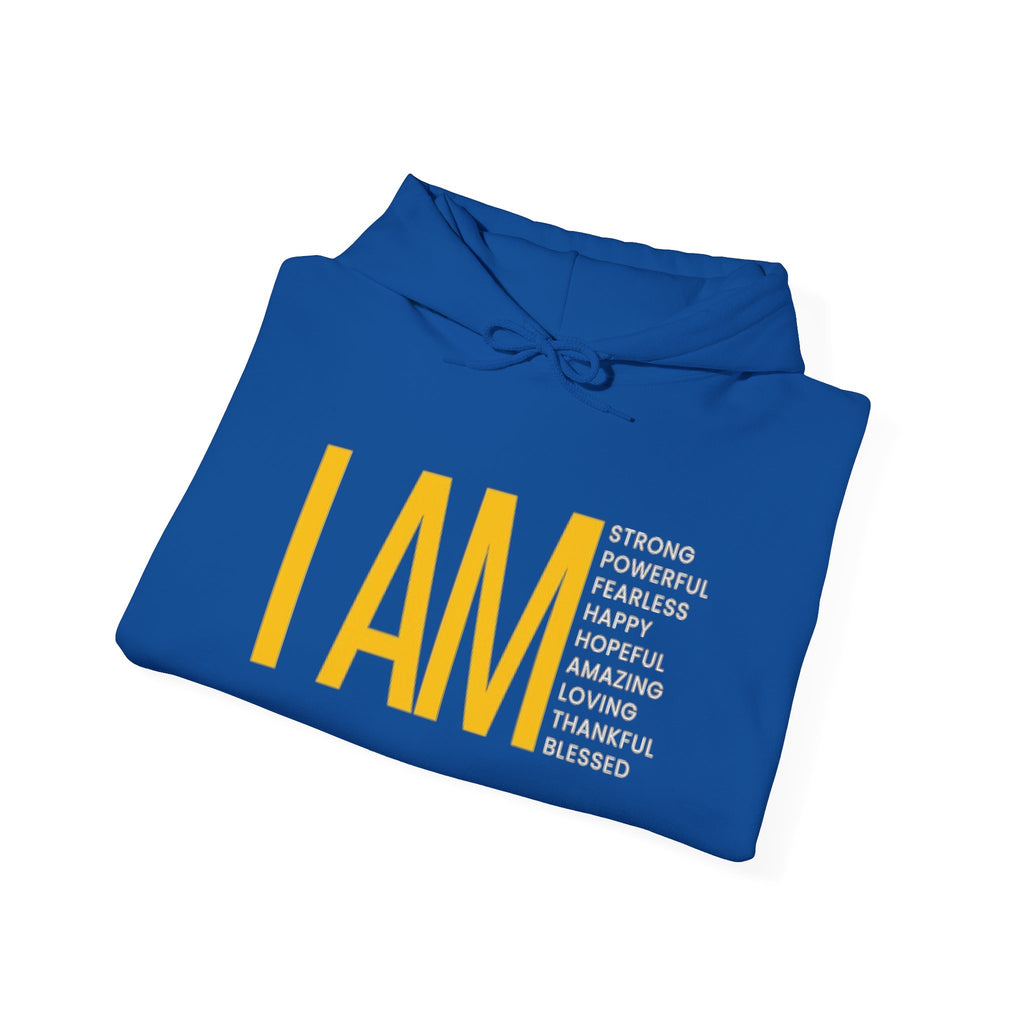 I AM Affirmation Hoodie — Inspirational Self-Love Sweatshirt