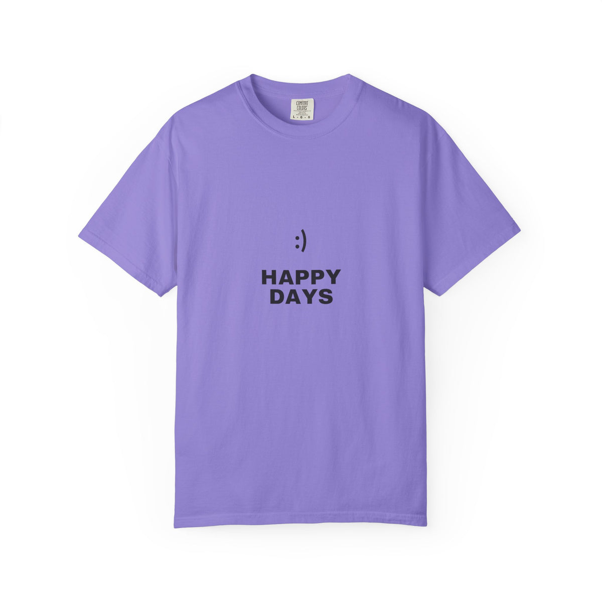Happy Days T-Shirt — Minimal Smiley Graphic Tee