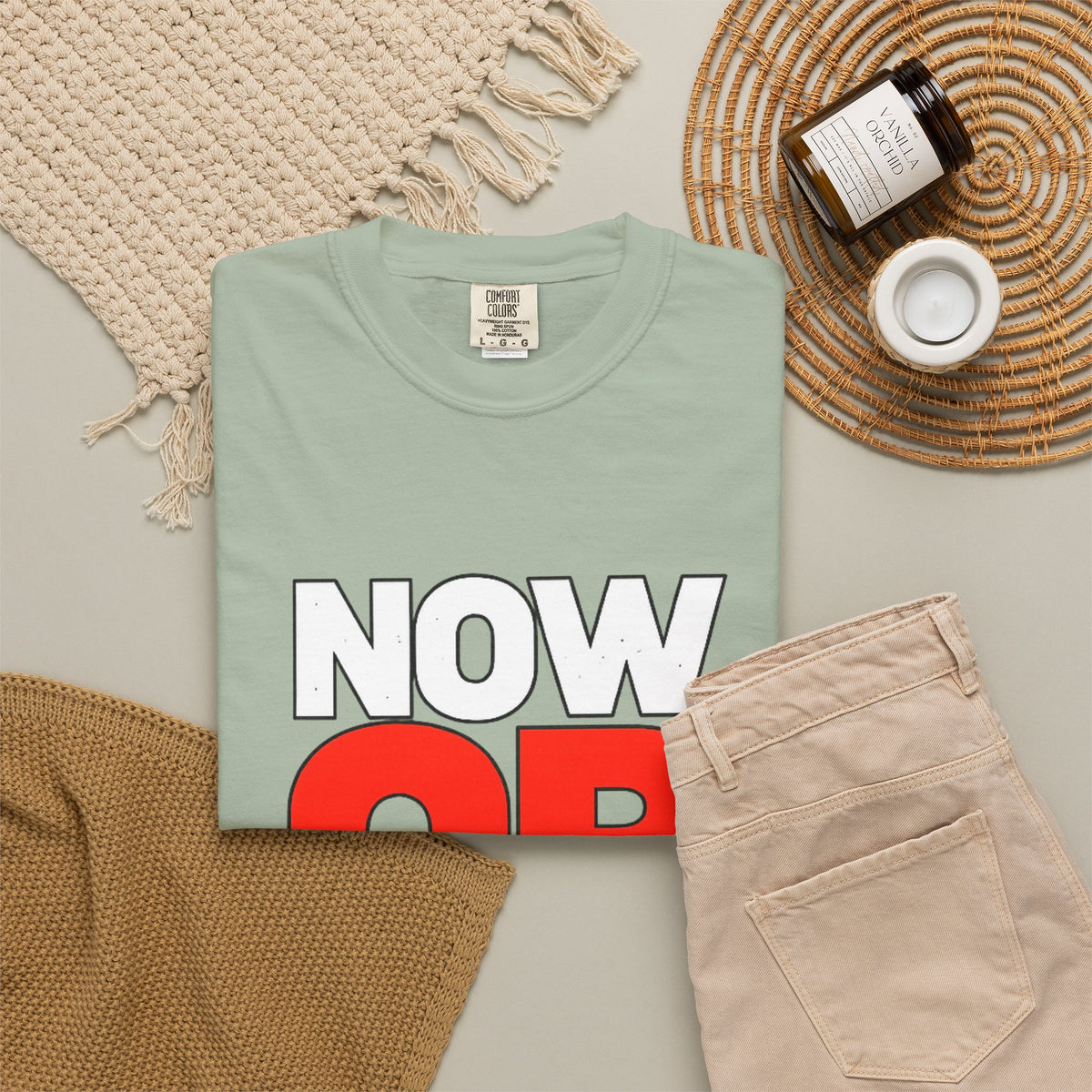 Now Or Never T-Shirt — Motivational Graphic Tee