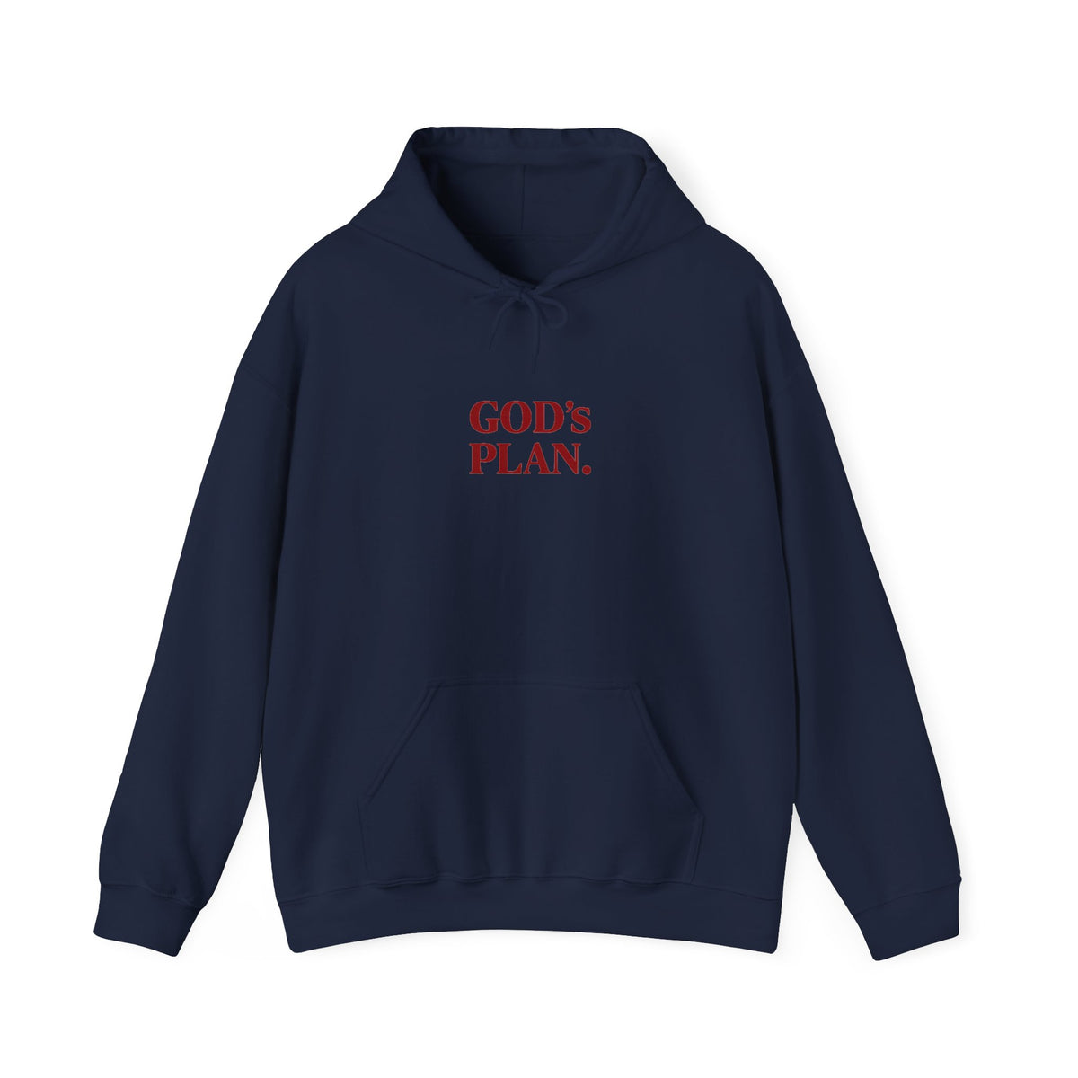 God's Plan Hoodie — Faith-Inspired White Pullover