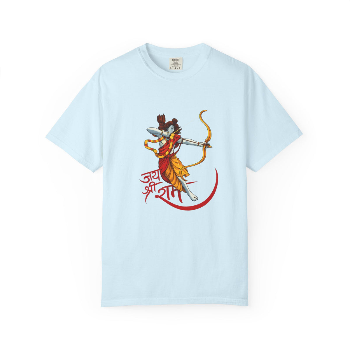 Ram Archer T-Shirt with ‘Jai Shri Ram’ Hindi Script — Hindu Festival & Devotional Tee