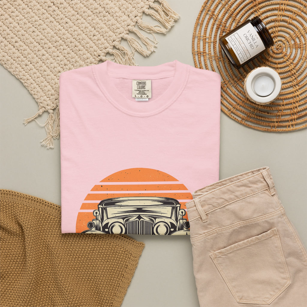 Vintage Car Sunset T-Shirt