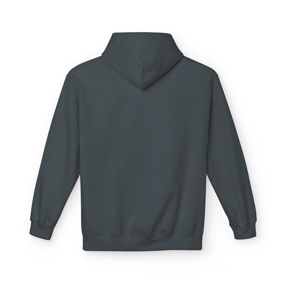 Never Typography Hoodie — Brown Casual Graphic Pullover