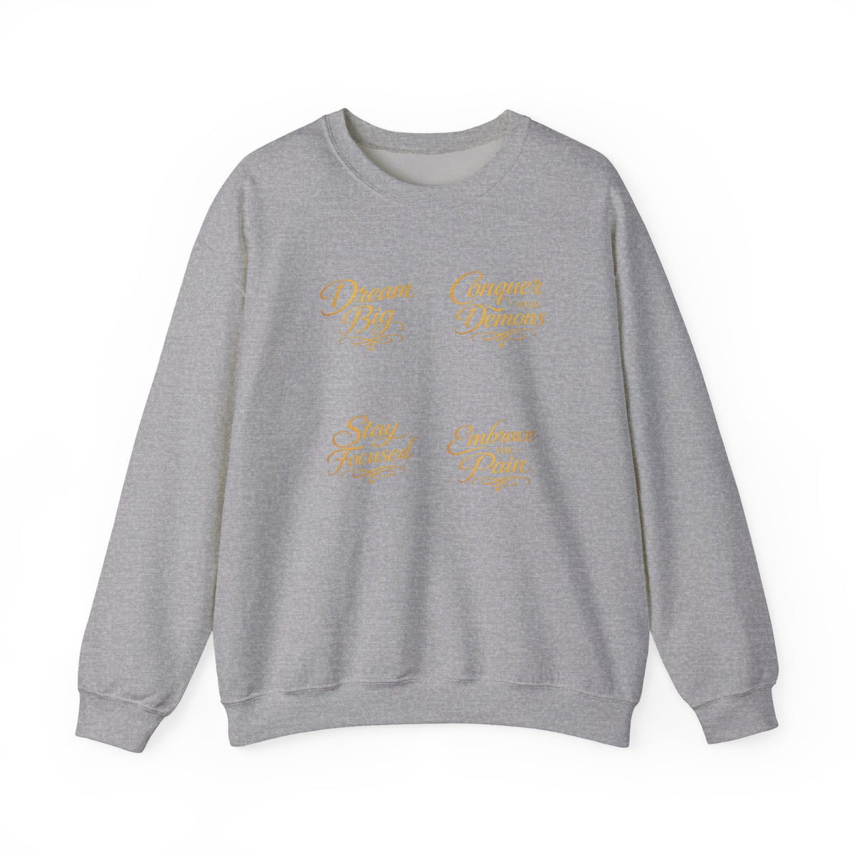 Embrace the Pain Crewneck Sweatshirt — Motivational Graphic Pullover