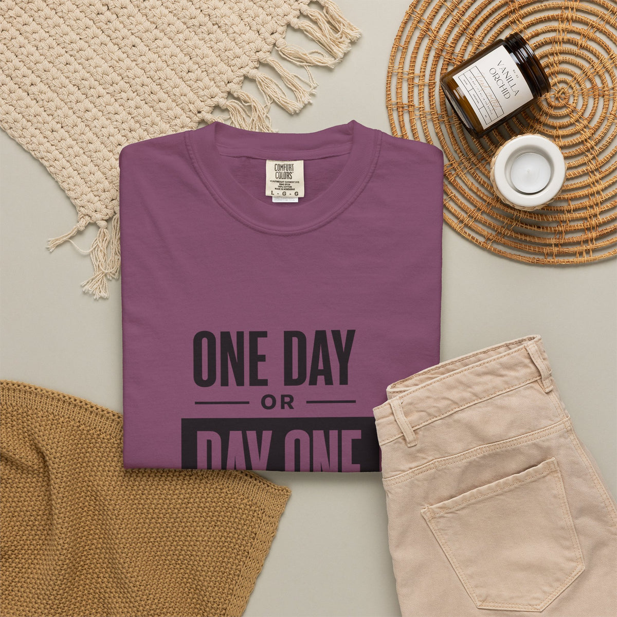 One Day or Day One Motivational T-Shirt