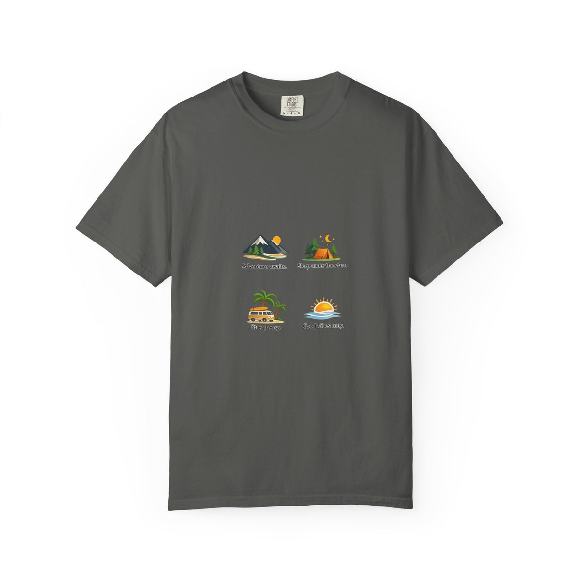 Vintage Surf Van T-Shirt – "Stay Groovy" Retro Beach Tee