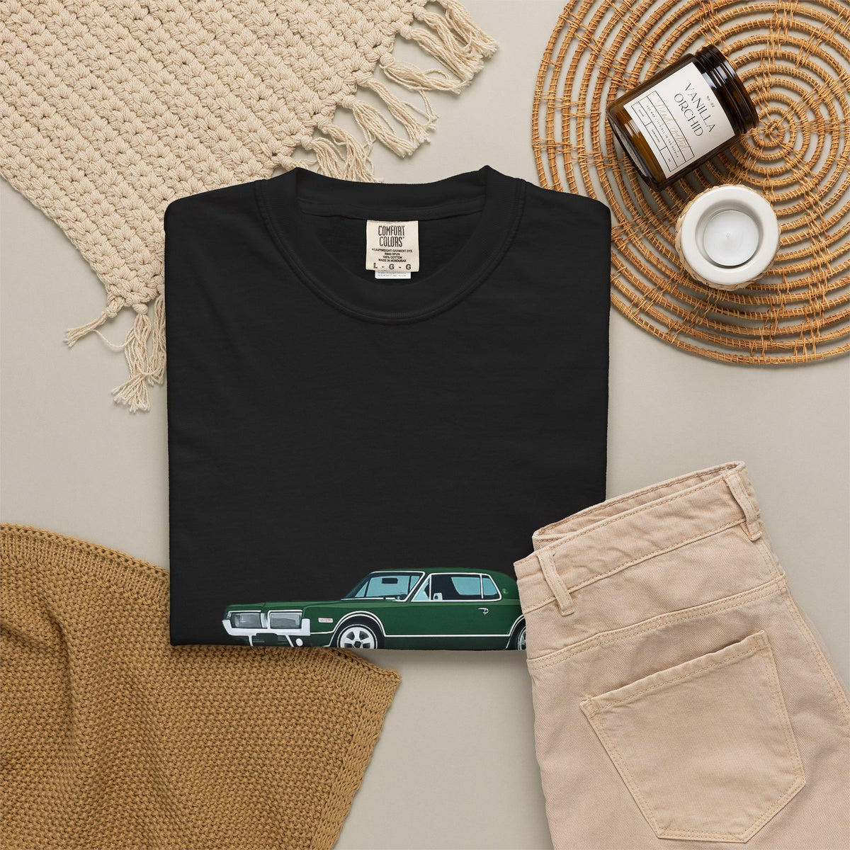 Vintage Green Muscle Car T-Shirt