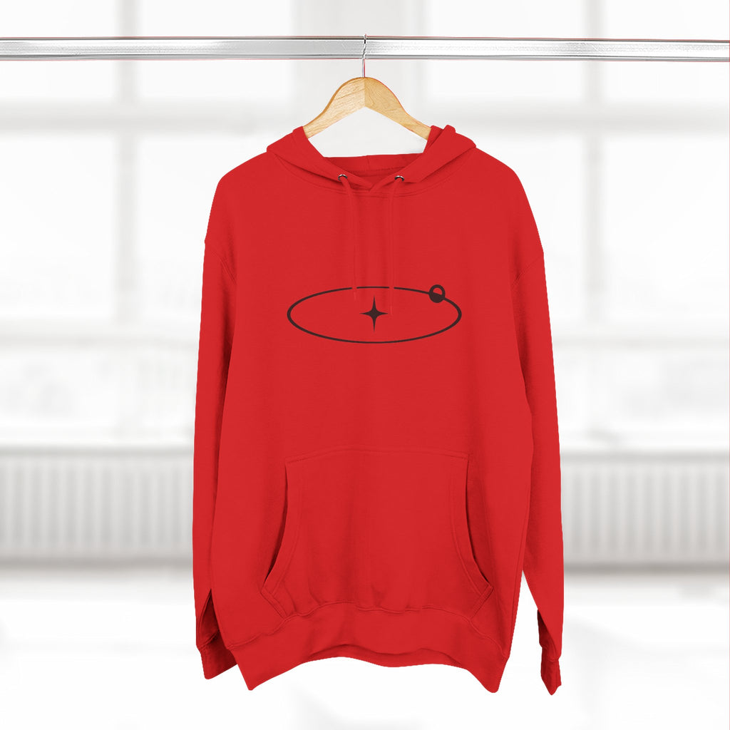 Minimal Orbit Hoodie — Simple Space Graphic Pullover