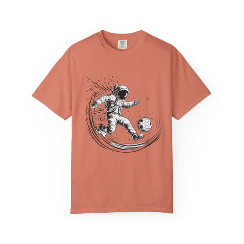 Astronaut Soccer T-Shirt — Space Football Graphic Tee