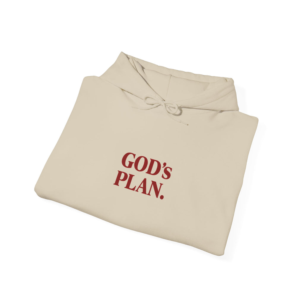 God's Plan Hoodie — Faith-Inspired White Pullover