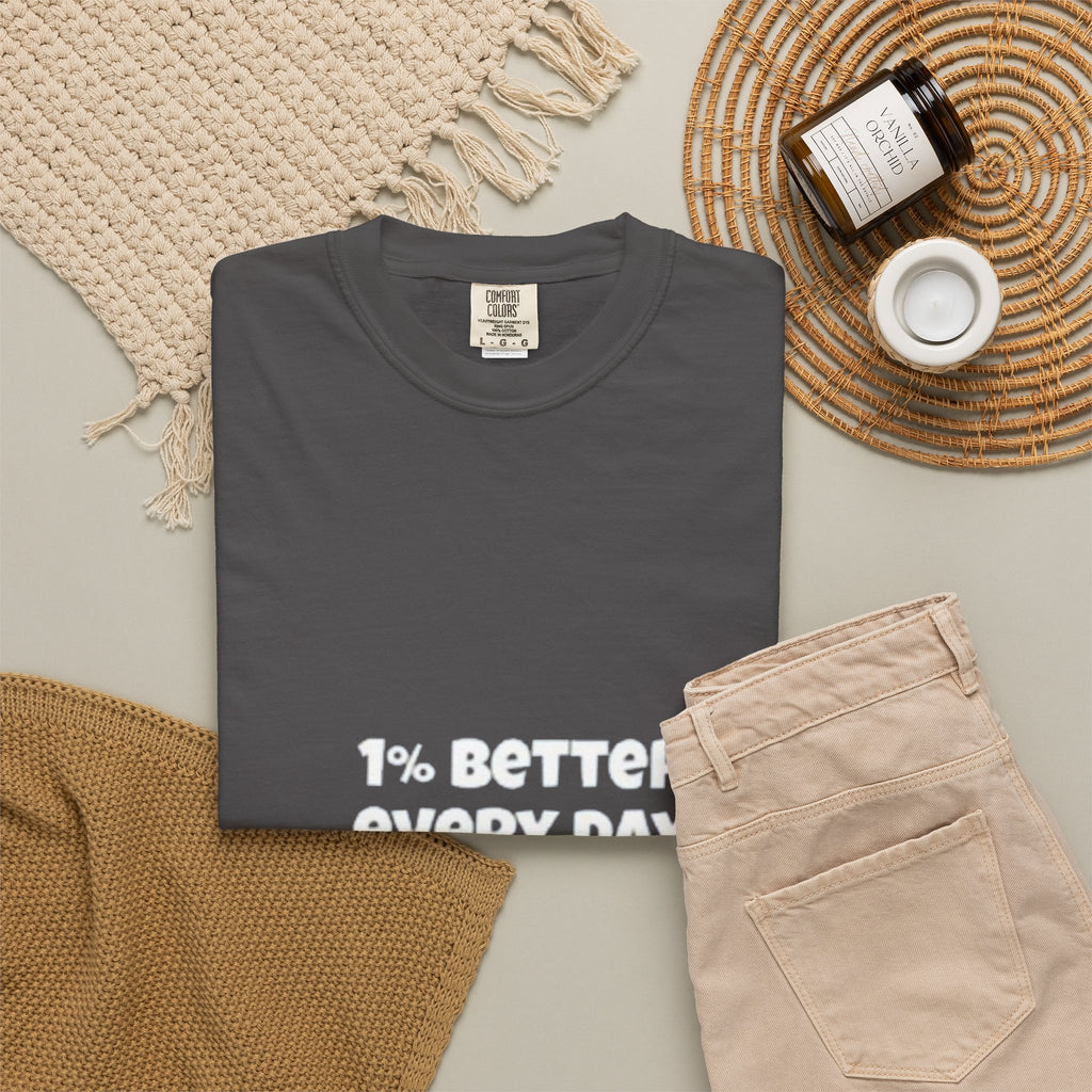 1% Better Every Day T-Shirt — Motivational Daily Progress Tee