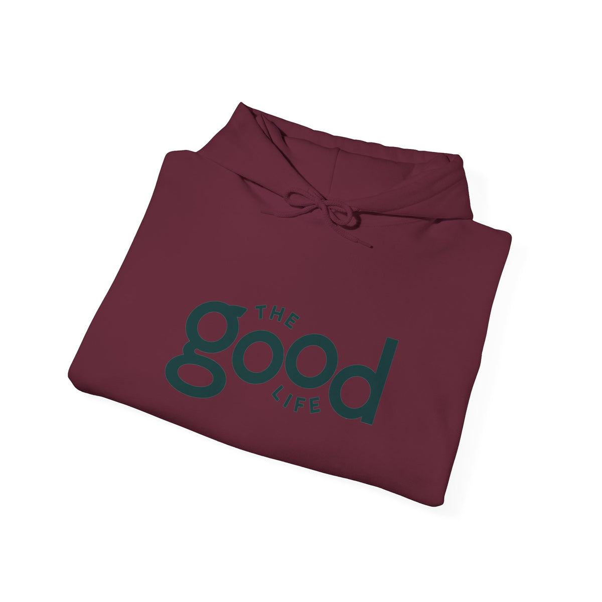 The Good Life Hoodie – Minimal Retro Logo Pullover