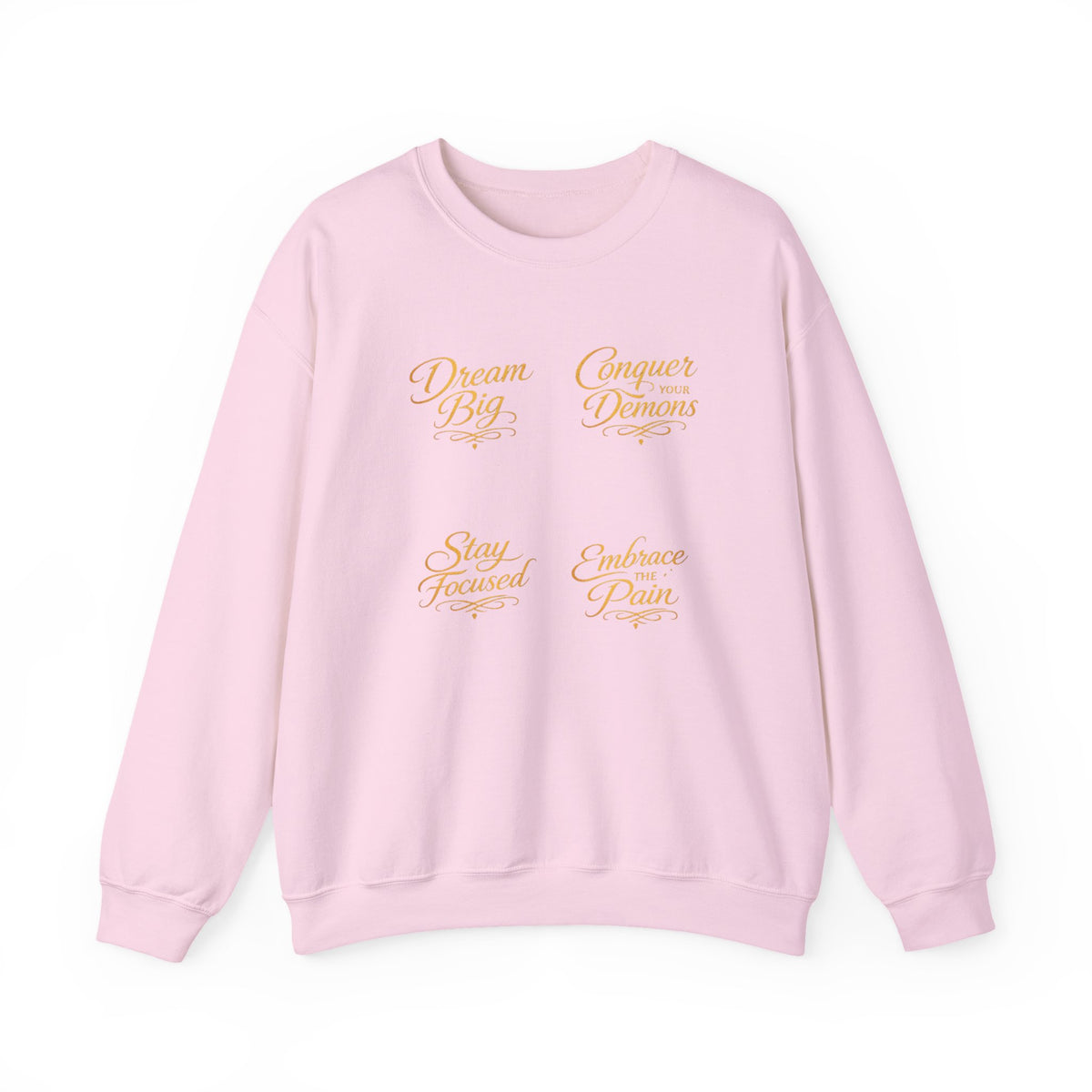 Embrace the Pain Crewneck Sweatshirt — Motivational Graphic Pullover