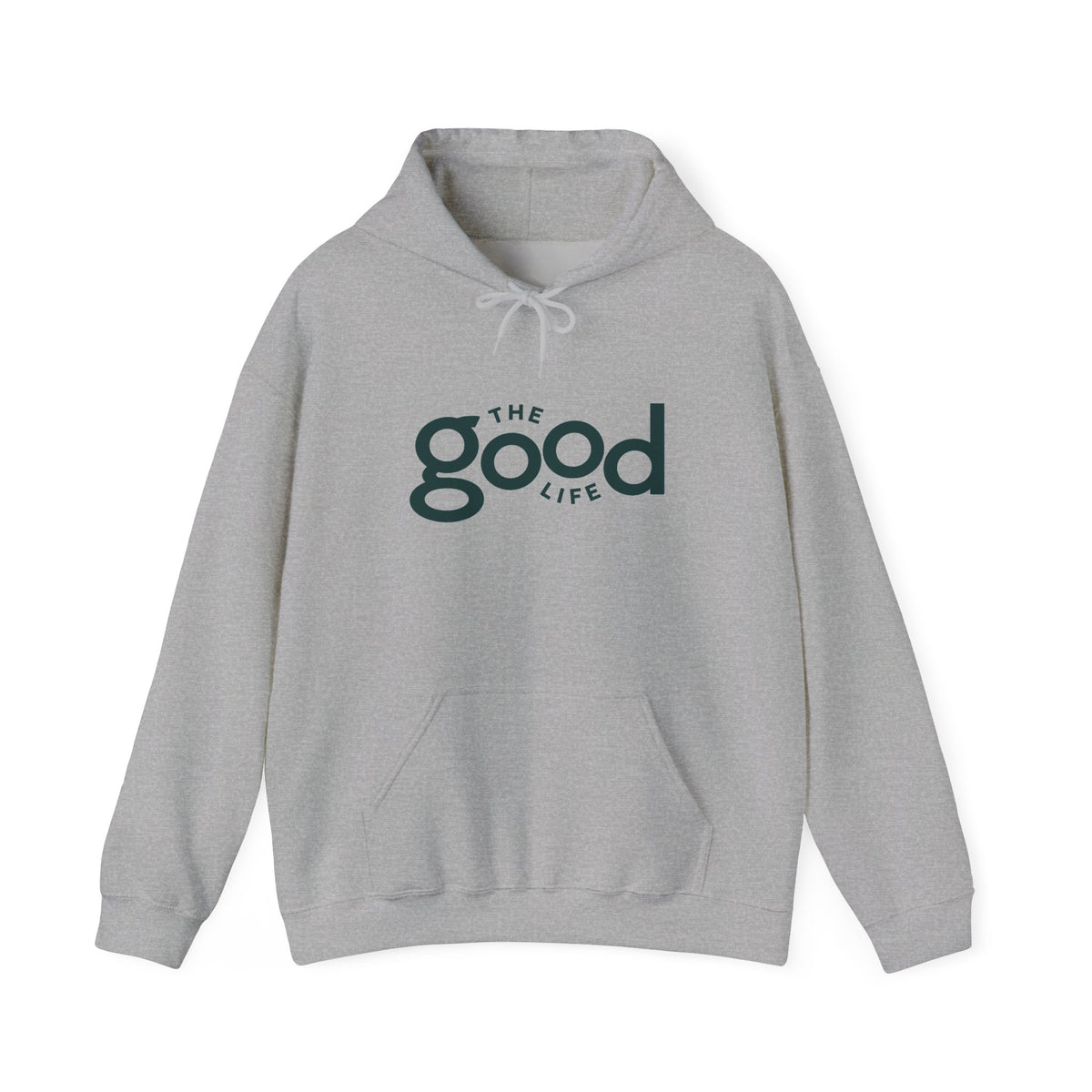 The Good Life Hoodie – Minimal Retro Logo Pullover