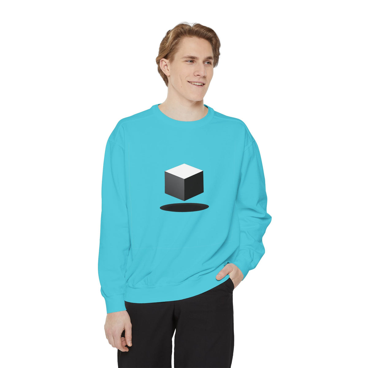 Minimalist Book Logo Sweatshirt — Reading Club Graphic Crewneck